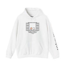 New Cat Hoodie Indoor Kitty Hooded Sweatshirt Men's Women's Unisex