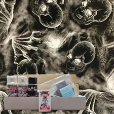 Hydro Dipping Kit-Black & Clear Boogeyman Film, Activator, Paints