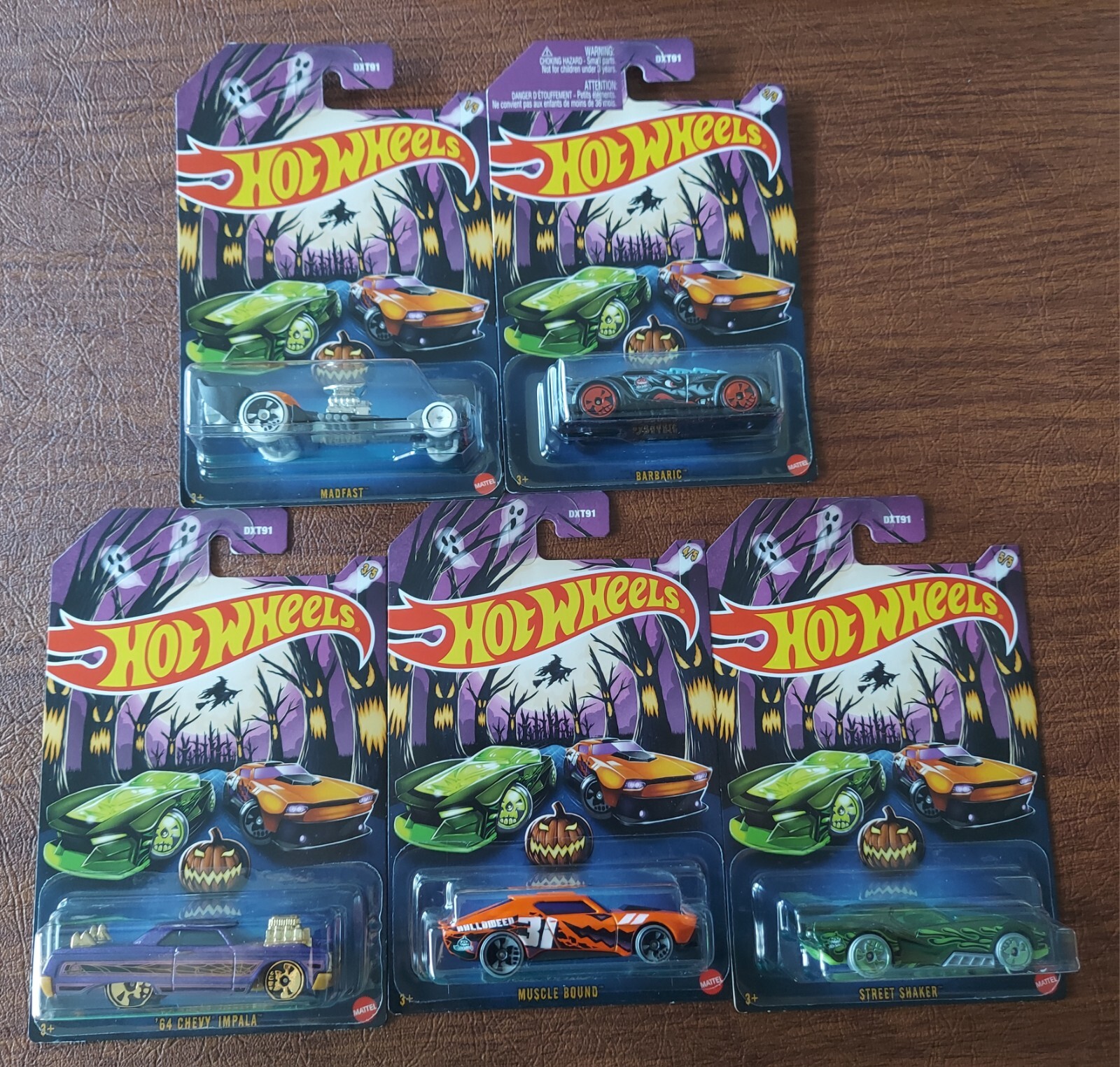 2024 Hot Wheels Halloween Series Complete Set of 5 BRAND NEW IN BOX!