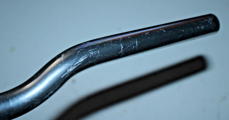 Manillar MTB 25,4 mm 525 mm 1,5" barra elevadora 6° curva plateada confort híbrido envío a EE. UU. Foto 4 de 4