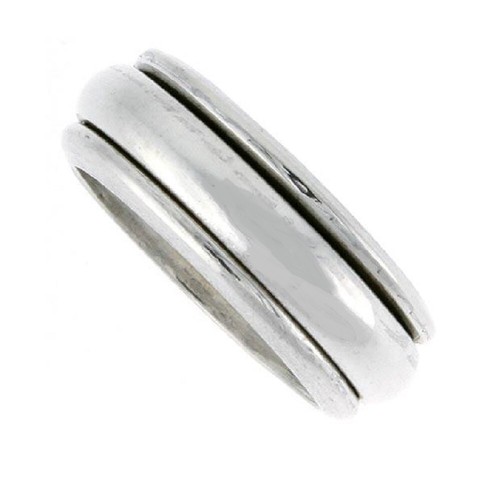 Anello da uomo in argento sterling fatto a mano: aquila a due teste, pietra di zircone rubino - Italia
