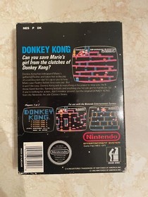 Donkey Kong Nintendo NES NO HANGTAB VARIANT 3 Screw CIB Complete Authentic RARE