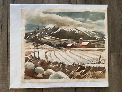 Nat Edson Original Watercolor Disney Artist Comic Book Artist