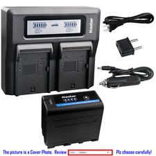 Kastar Battery LCD Fast Charger for Sony NP-F970PRO CCD-TR950 CCD-TR97 CCD-TRT97
