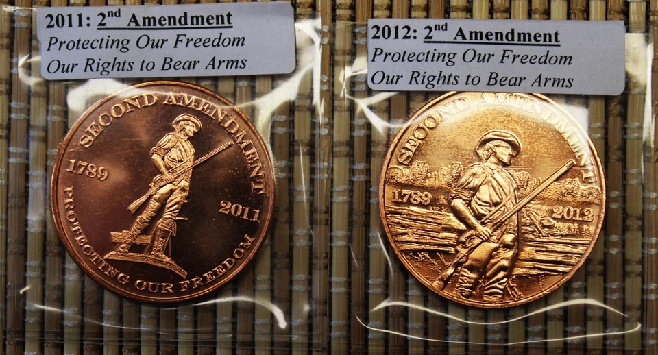 "26" ALL DIFFERENT BU ONE OUNCE COPPER COMMEMORATIVE COINS!-GREAT DEAL!! - Image 2 of 4