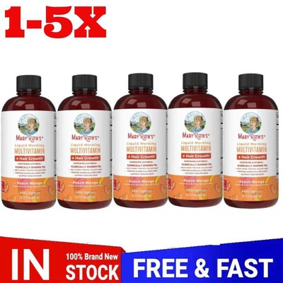 MaryRuth's Liquid Multivitamin Hair Growth Women/ Biotin Peach Mango 1'5X