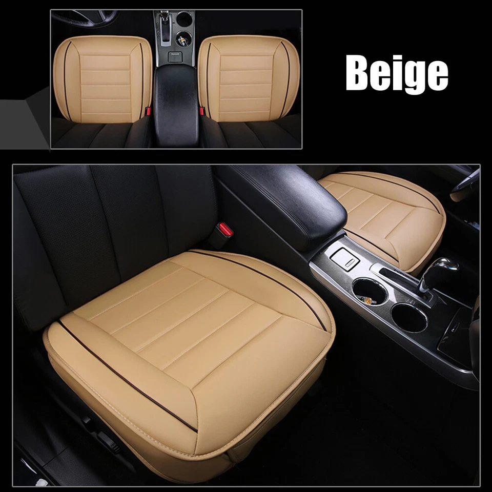 Car Front Full Surround Seat Cover PU Leather Pad Mat Chair Cushion Universal — 第 4/4 张图片