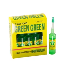 10 Bottles Green Green Lucky Bamboo Plant Food & Fertilizer