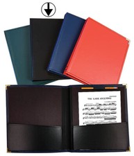 Band and Orchestra Folder Rehearsal Folder, 12 inch. x 14 inch. - Black