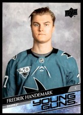 2020-21 Upper Deck Young Guns Fredrik Handemark Rookie San Jose Sharks #711 R85