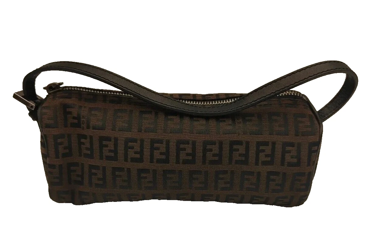 Fendi Pre-Owned Zucchino-jacquard canvas handbag - Brown