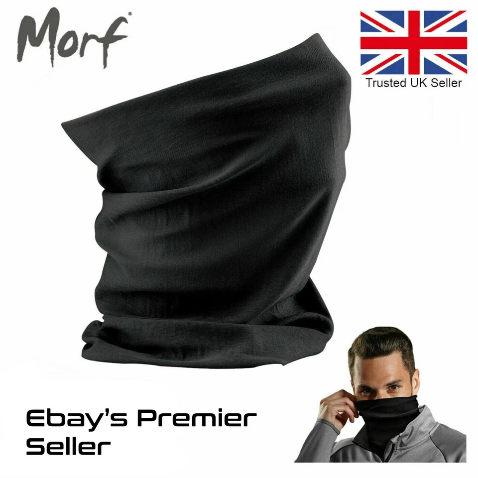 3 in 1 Face Cover Beechfield Morf Original Snood Scarf Neck Nice Breathable Mask