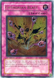 Chthonian Blast - EEN-EN050 - Rare - 1st Edition x3 - Near Mint