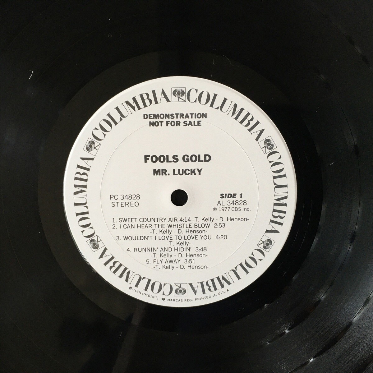 Fools Gold - Mr. Lucky - 1977 - Columbia PC 34828 - Vinyl