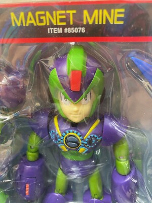 d VINTAGE 2003 MEGAMAN X MAGNET MINE #85076 ACTION FIGURE 10” – NOS