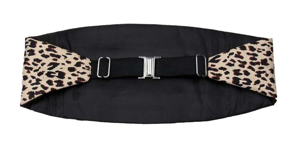 Conjunto de pañuelos de pajarita con estampado animal de leopardo para hombre formales fiestas bodas Foto 3 de 4