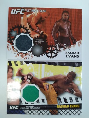 Carte UFC Signée Rashad Evans – édition 2010, Autographe Original