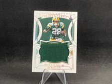 2021 PANINI NATIONAL TREASURES AJ DILLON HOLO SILVER FRAMED FABRICS PATCH 1/25