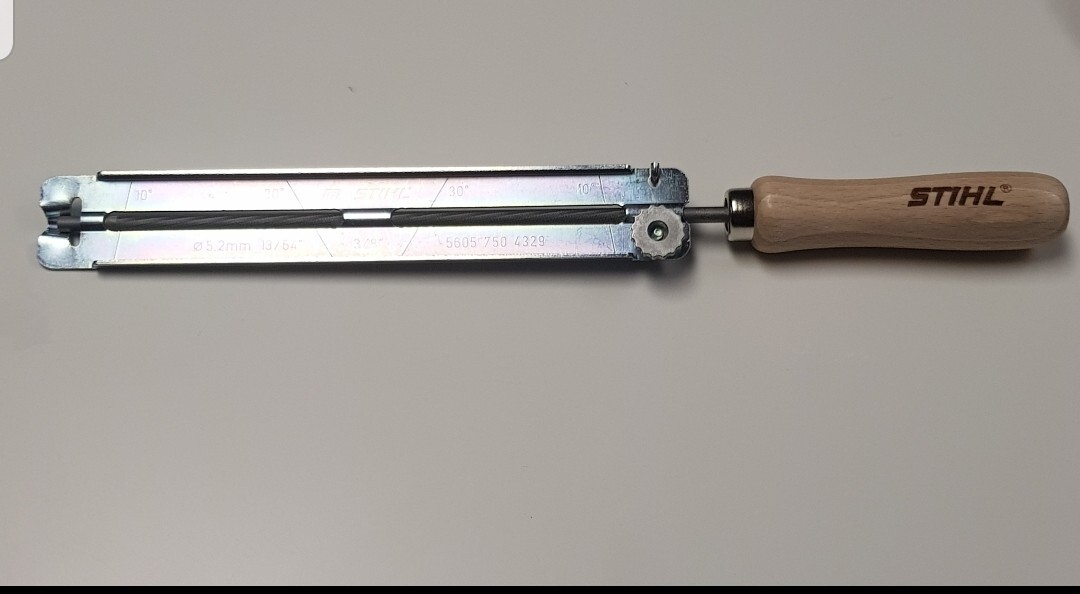 Stihl 5605 750 4329 File Holder with File for Sharpening 3/8inch Chain