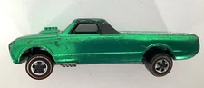 Vintage Hot Wheels Redline 1968 Custom Fleetside "Green" Beautiful Condition 