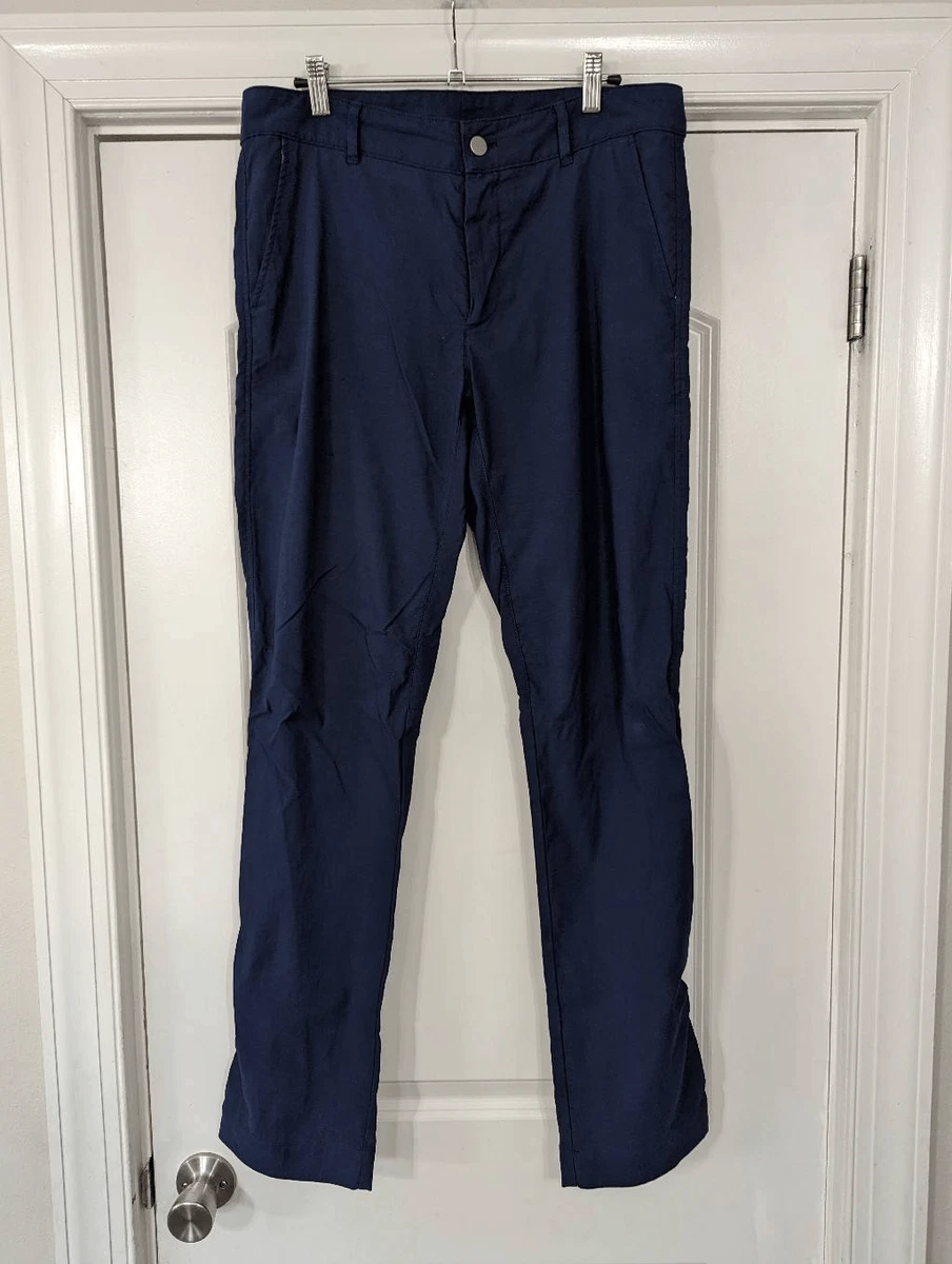 Outlier Pants men s size 32 navy blue canvas twill stretch slim eBay