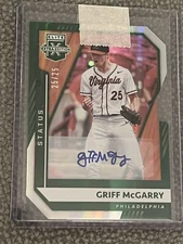 2021 Panini Elite Extra Edition GRIFF McGARRY Nationals GREEN STATUS 25/25 Auto 