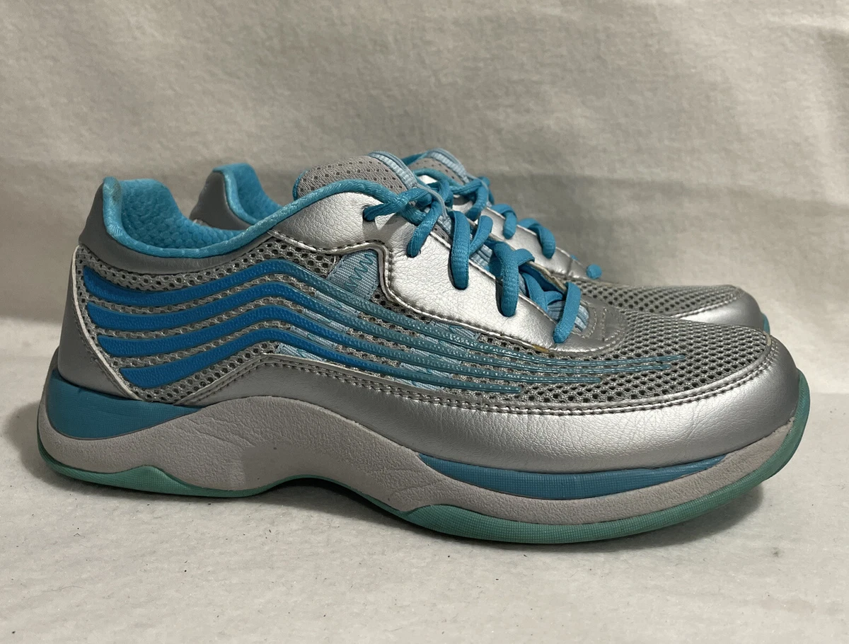 Dansko Shayla Women s Gray Blue Silver Athletic Shoes Sneakers Size 38