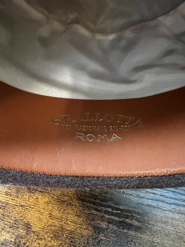 Vintage Small Borsalino Alessandria Brown Felt Fedora Size 4-1/2 Mens -- Read - Picture 11 of 11