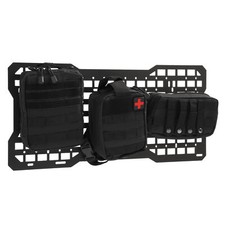 For Jeep Wrangler Jk 07-22 Aluminium Tailgate Tactical Molle Panel Wstorage Bag