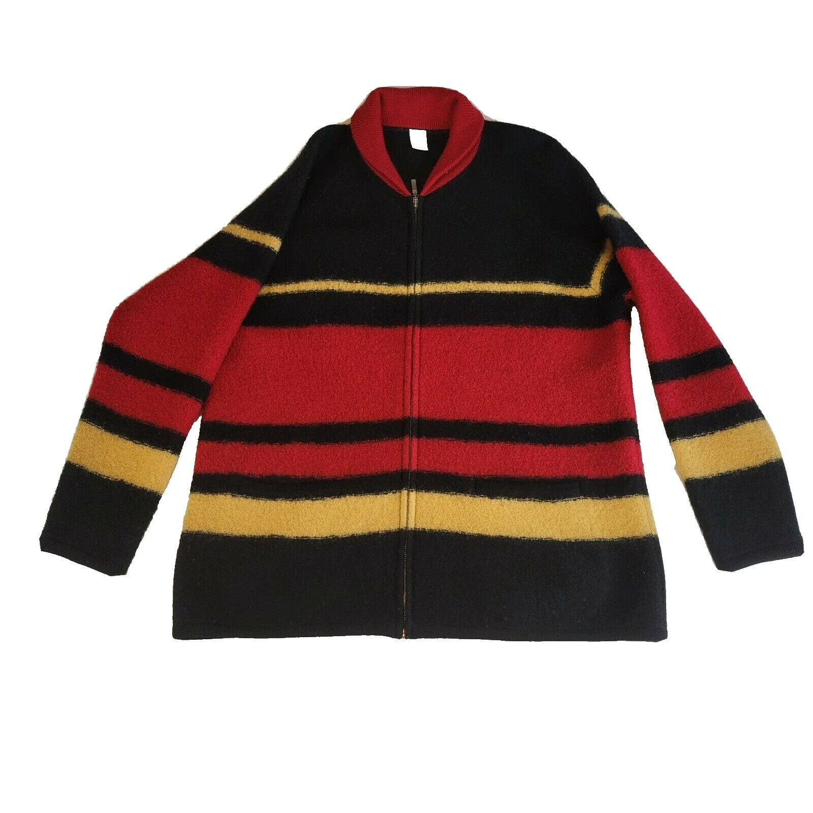 Black Lands' End Striped Sweaters for Women