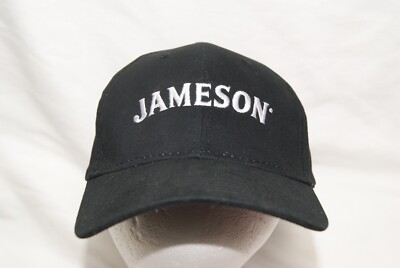 jameson whiskey cap hat black one size hook & loop closure osfm