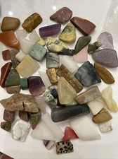 Lot Tumbled Stones 1000Ct 57 Assorted Stones Quartz Jasper