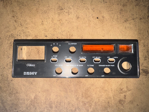 CB RADIO galaxy DX66V FACEPLATE Front Bezels Replacement swr 40 Channel am fm