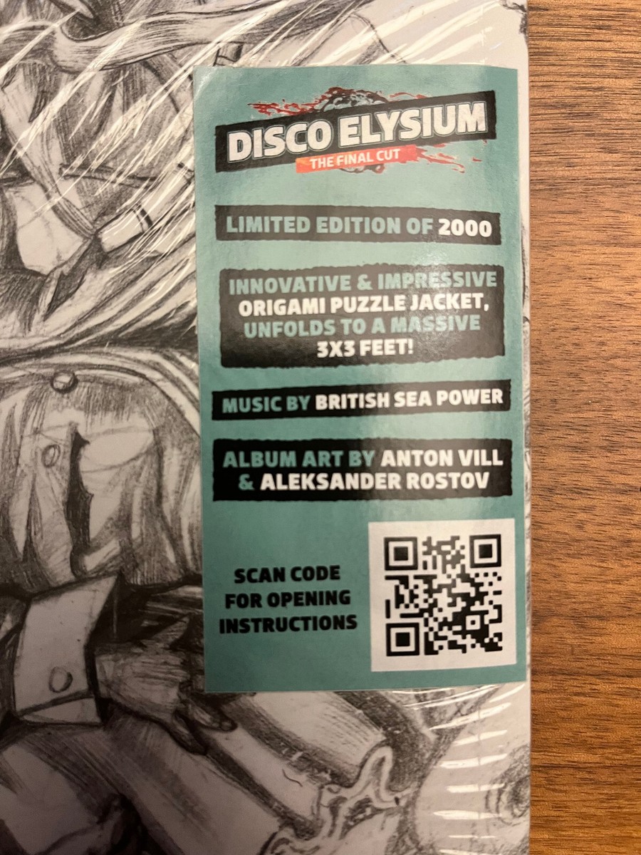 Disco Elysium 3xLP Vinyl Soundtrack (Limited Edition Origami