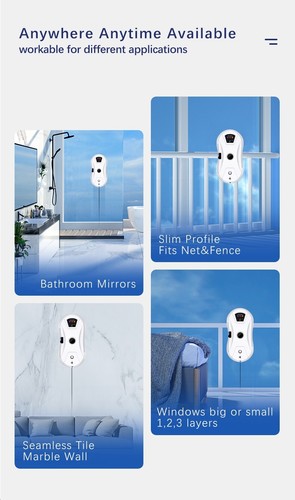 Automatic Robot Window Cleaner Double Side Smart Home Appliance Clean Glass - Picture 5 of 9