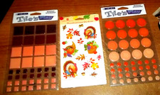 3 PKGS FALL  THANKSGIVING SCRAPBOOK STICKERS  3D EMBELLISHMENTS