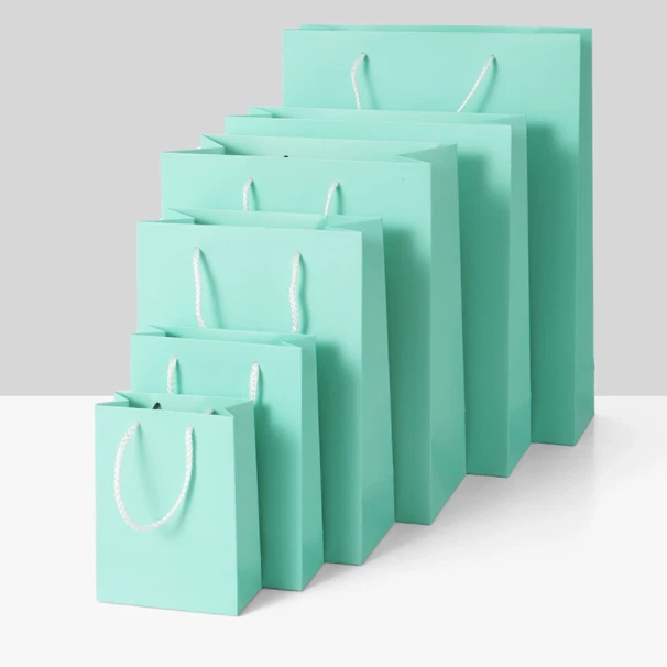 Mint green 2024 gift bags