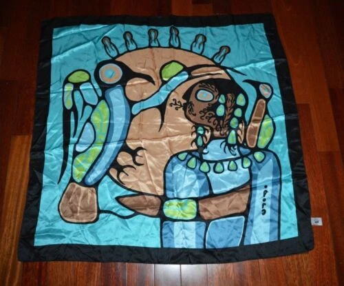 PINK Silk Geometric Scarves & Wraps for Women