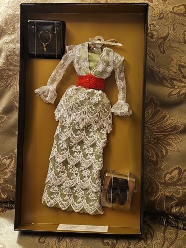Franklin Rose Titanic Tea Dress Ensemble come nuovo per 15 in bambola - Foto 10 di 19
