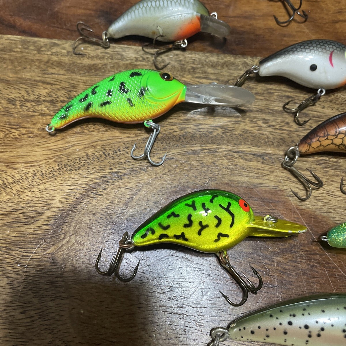 Vintage Crankbait Fishing Lures. Bomber. Poes. Rebel. Bandit
