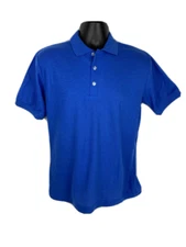 Vintage Polo Shirt Dress Casual 80s NWOT Hartwell Royal Blue Made in USA