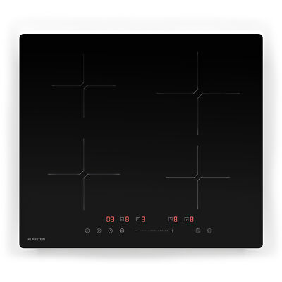Klarstein Einbau Induktionskochfeld 4 Zonen 60 cm 8000 W Touch Induktion Timer