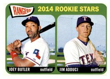 Joey Butler/Jim Adduci 2014 Topps Heritage Rookie Stars Card #104