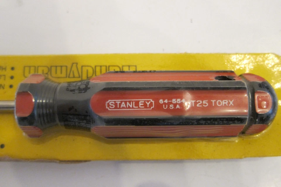 VINTAGE-NUEVO! DESTORNILLADOR STANLEY T25 TORX 64-554 HECHO EN EE. UU. Foto 2 de 4