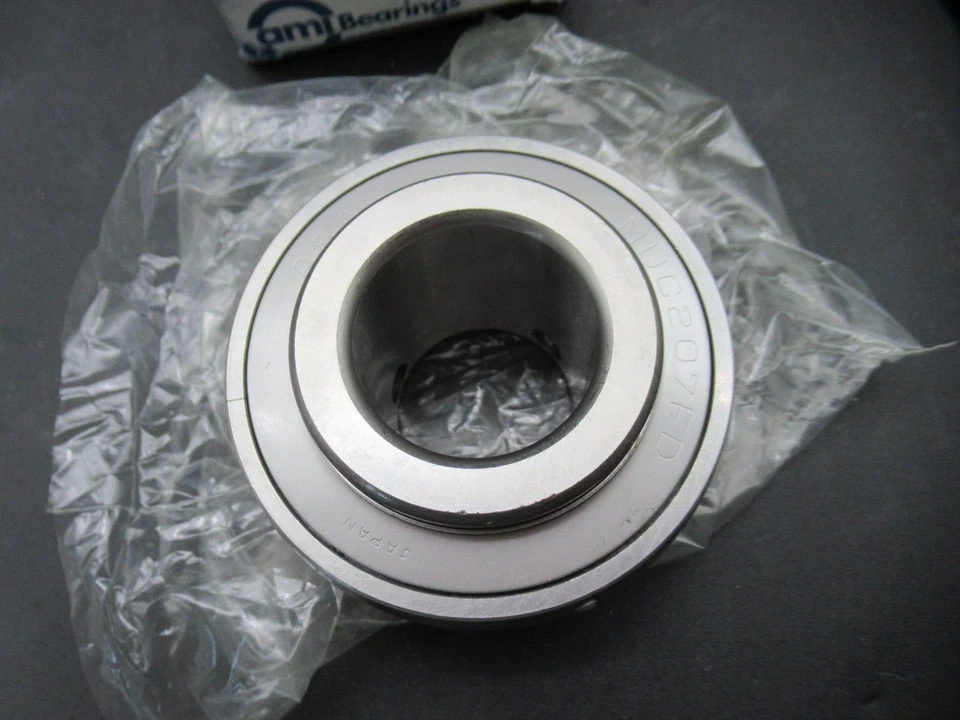 Rodamientos AMI MUC207-20, Juego de rodamientos de bloqueo de tornillo de acero inoxidable Inserto Foto 4 de 4