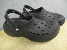 Crocs Platform Women 10 Black Clogs Baya 208186-001