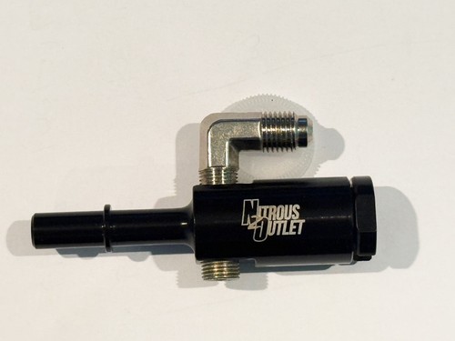 00-01816 Nitrous Outlet 3/8" Inline EFI Fuel Rail Adapter Modular