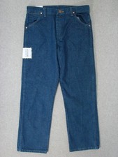 UE09456 NWT WRANGLER 13MWB STRAIGHT JEANS YOUTH sz14 HUSKY msr 30"x28" DARK