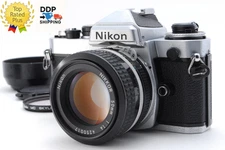 [ NEAR MINT ] Nikon FE Silver 35mm SLR Film Camera Ai 50mm f/1.4 Lens From JAPAN
