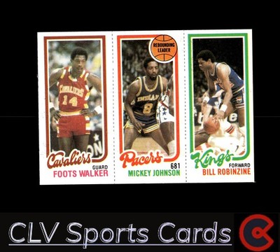 1980-81 Topps #60 / 113 / 130 Foots Walker / Mickey Johnson / Bill Robinzine TL